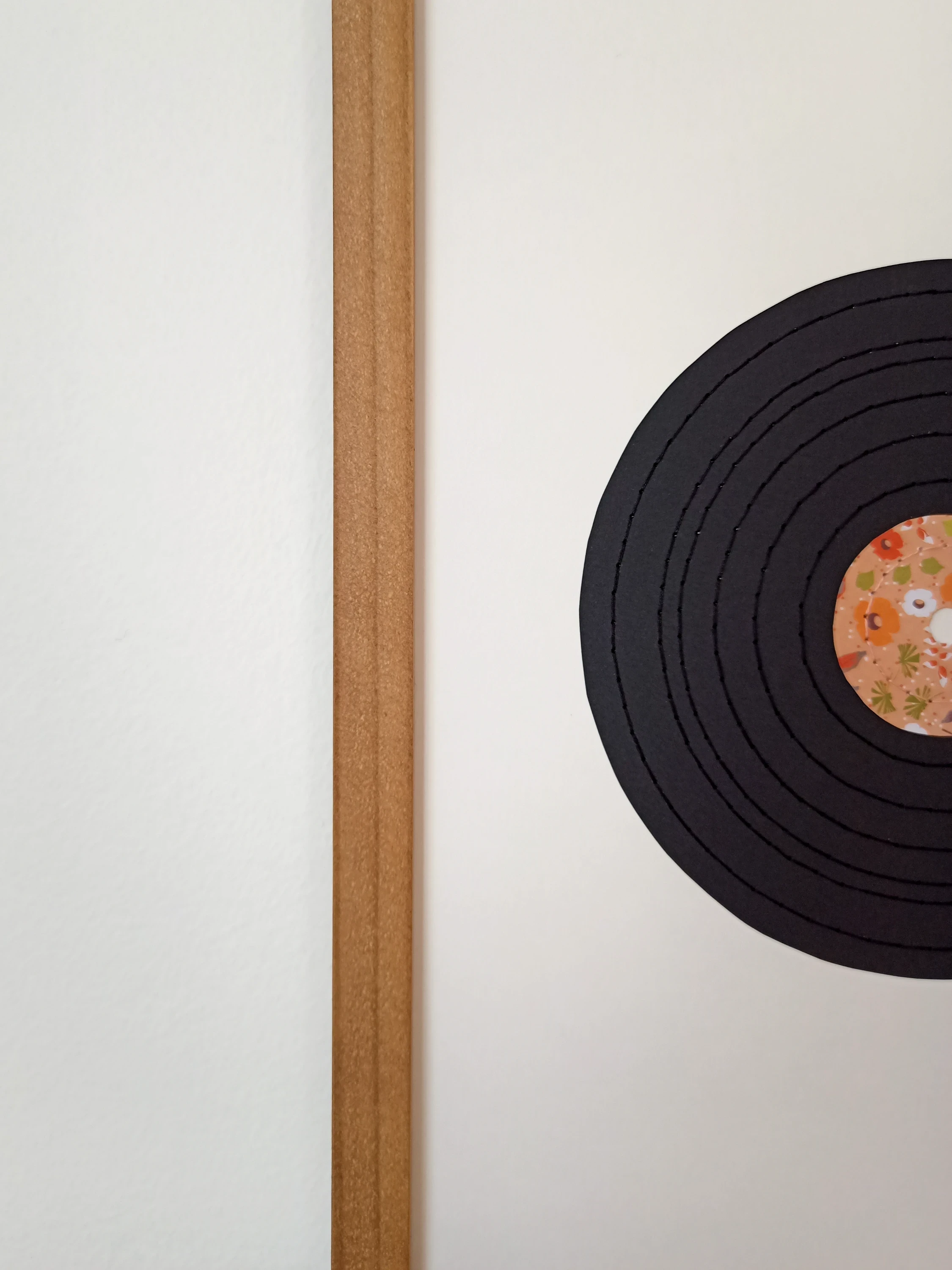 vinyle · affiche brodée