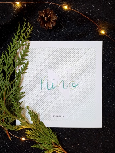 broderie personnalisée · prénom + initiale