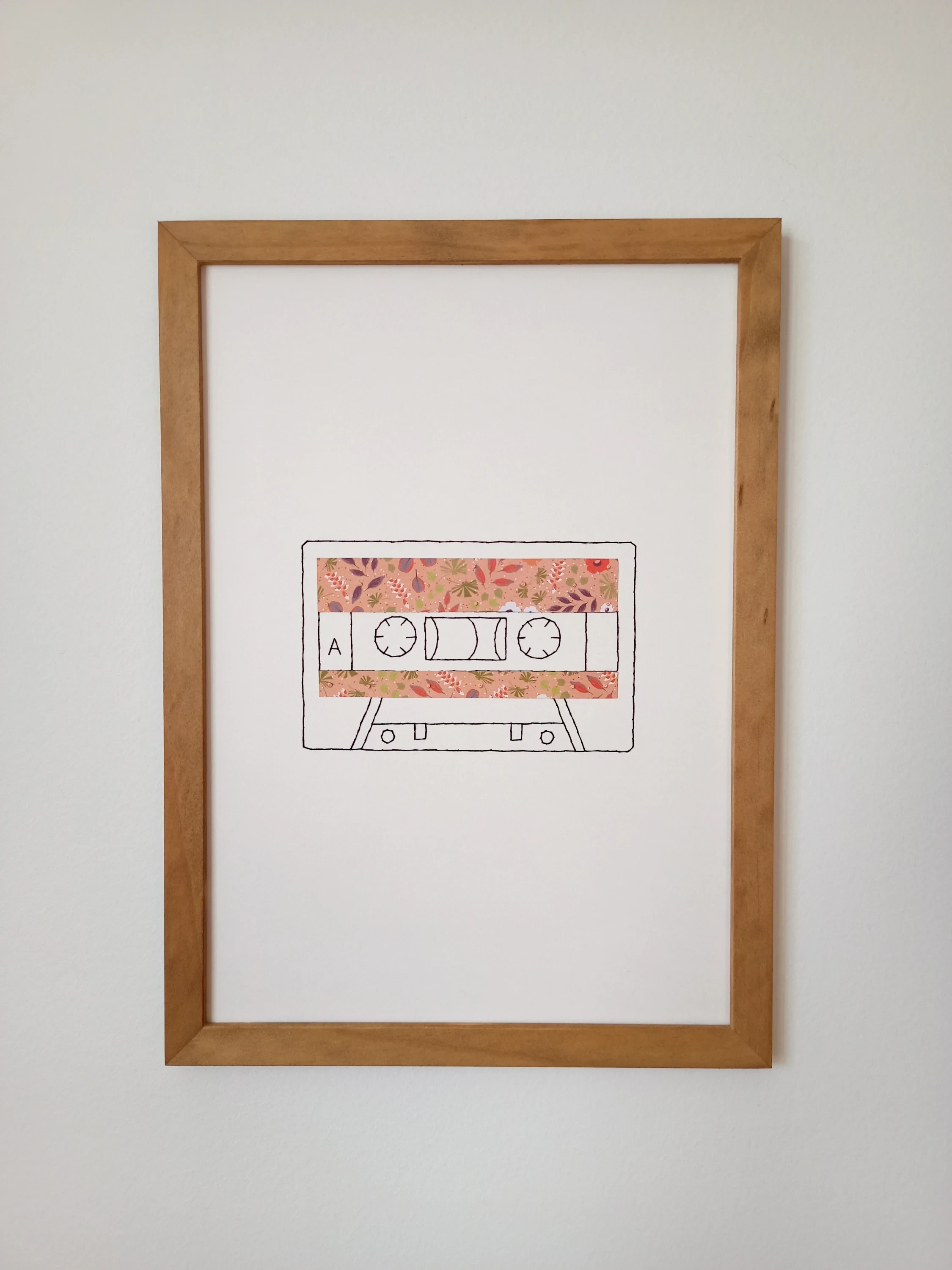 cassette · affiche brodée