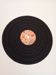 vinyle · affiche brodée