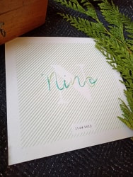 broderie personnalisée · prénom + initiale