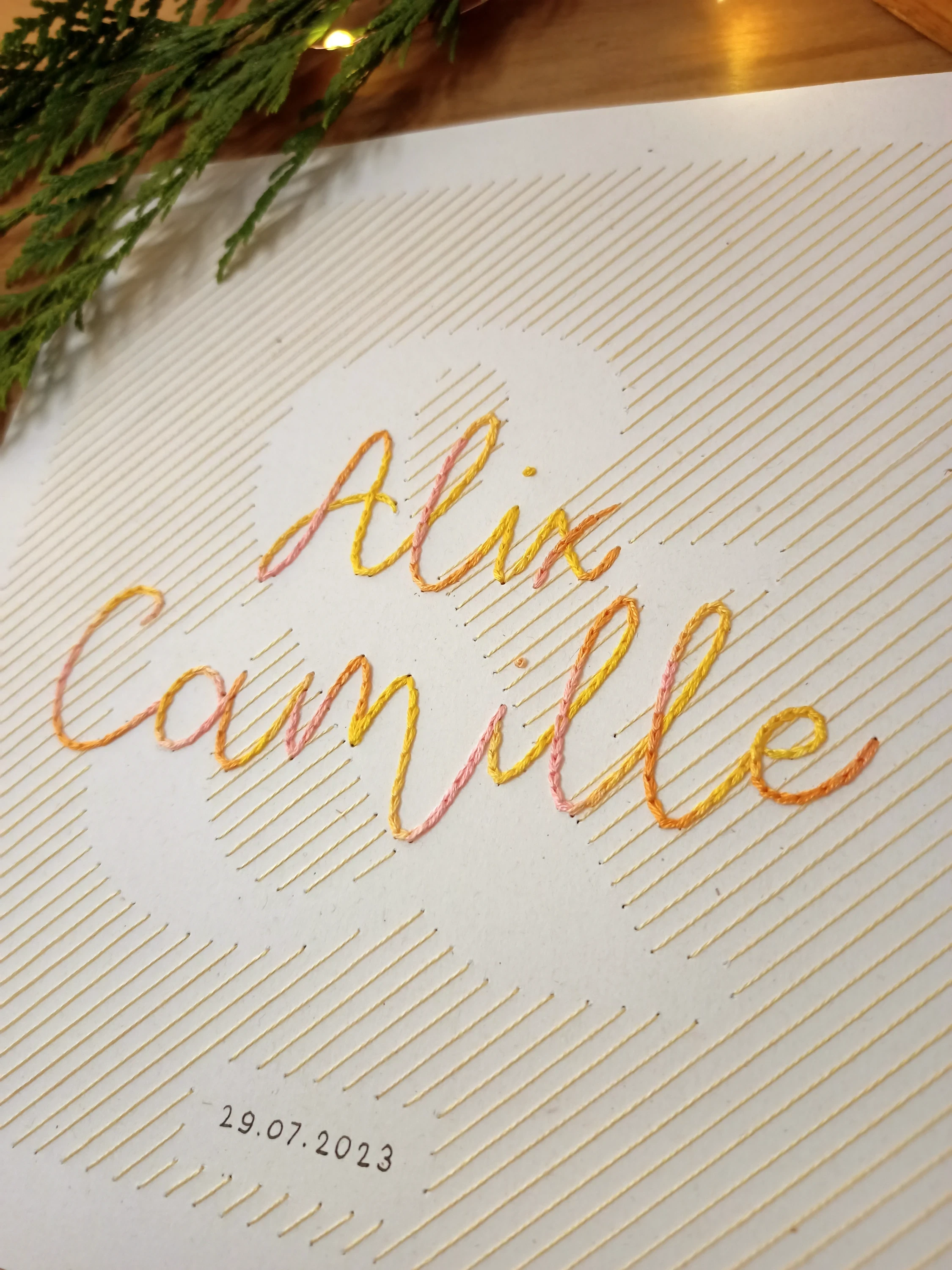 broderie personnalisée · prénoms + esperluette