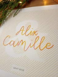 broderie personnalisée · prénoms + esperluette
