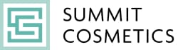 Logo de Summit Cosmetics, avec un design stylisé en vert et noir.