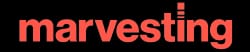 Logo de Marvesting, avec un texte stylisé avec le mot 'marvesting' en rouge sur fond blanc.