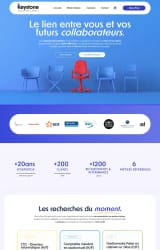 Capture du site présentant un projet