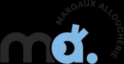 Icône bleue représentant un utilisateur, avec une silhouette sombre en arrière-plan.