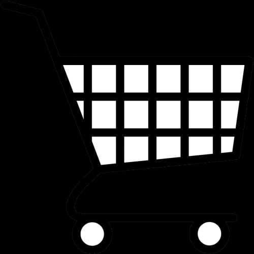 Icône d'un panier d'achats vide