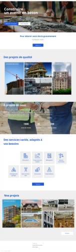 Modèle de site vitrine