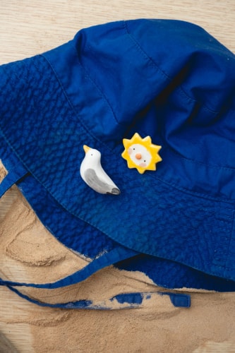 Duo pins mouette soleil