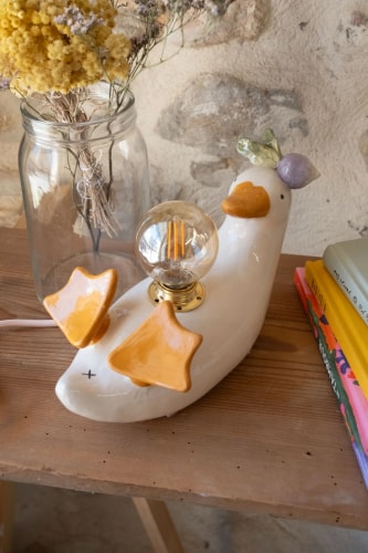 Lampe canard radis violet