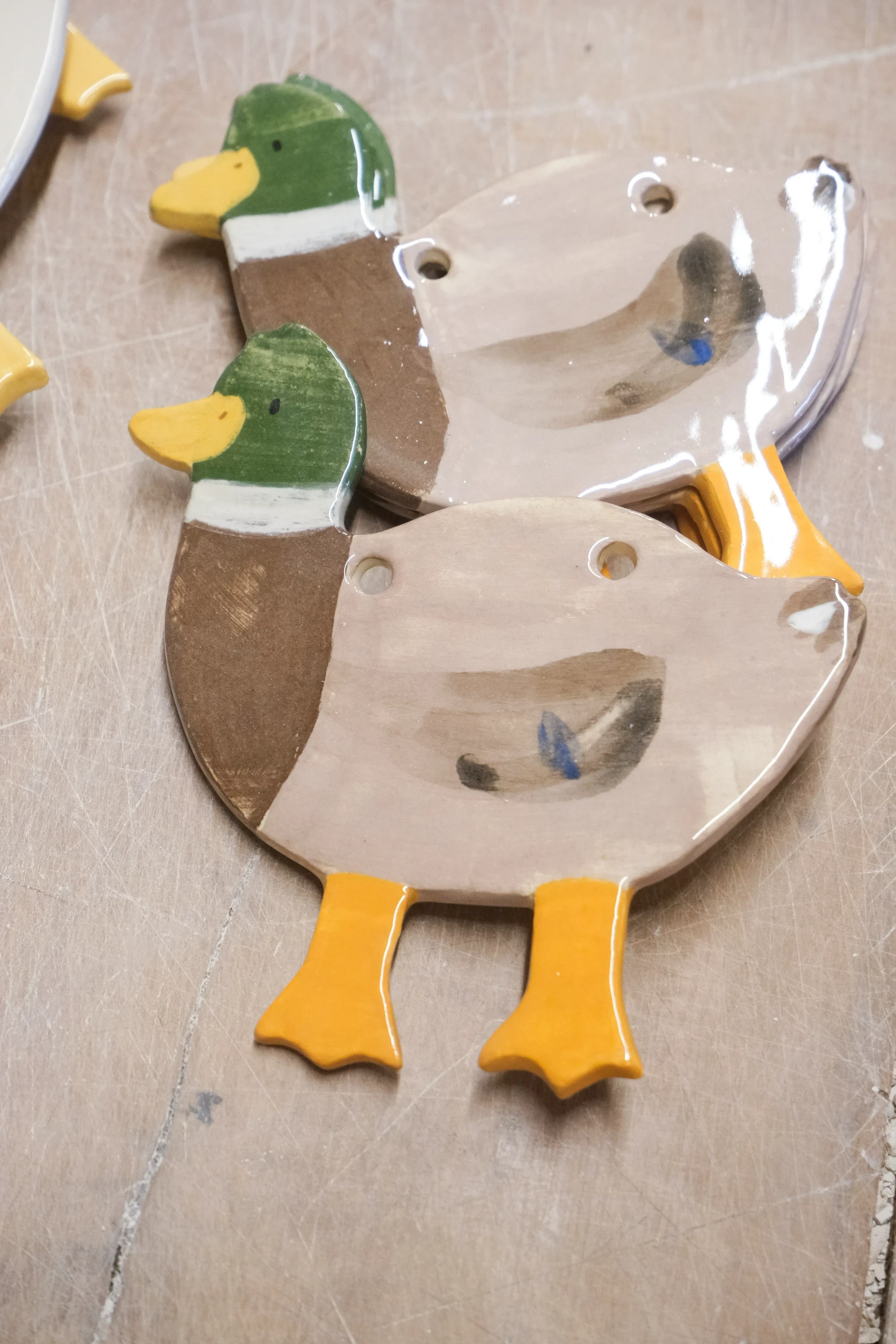 Déco murale canard col vert