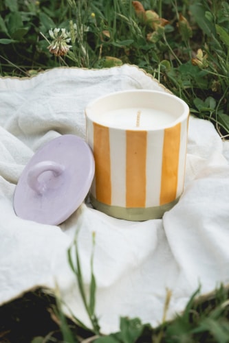 Bougie "Bouquet vert" 220g + mystery bird