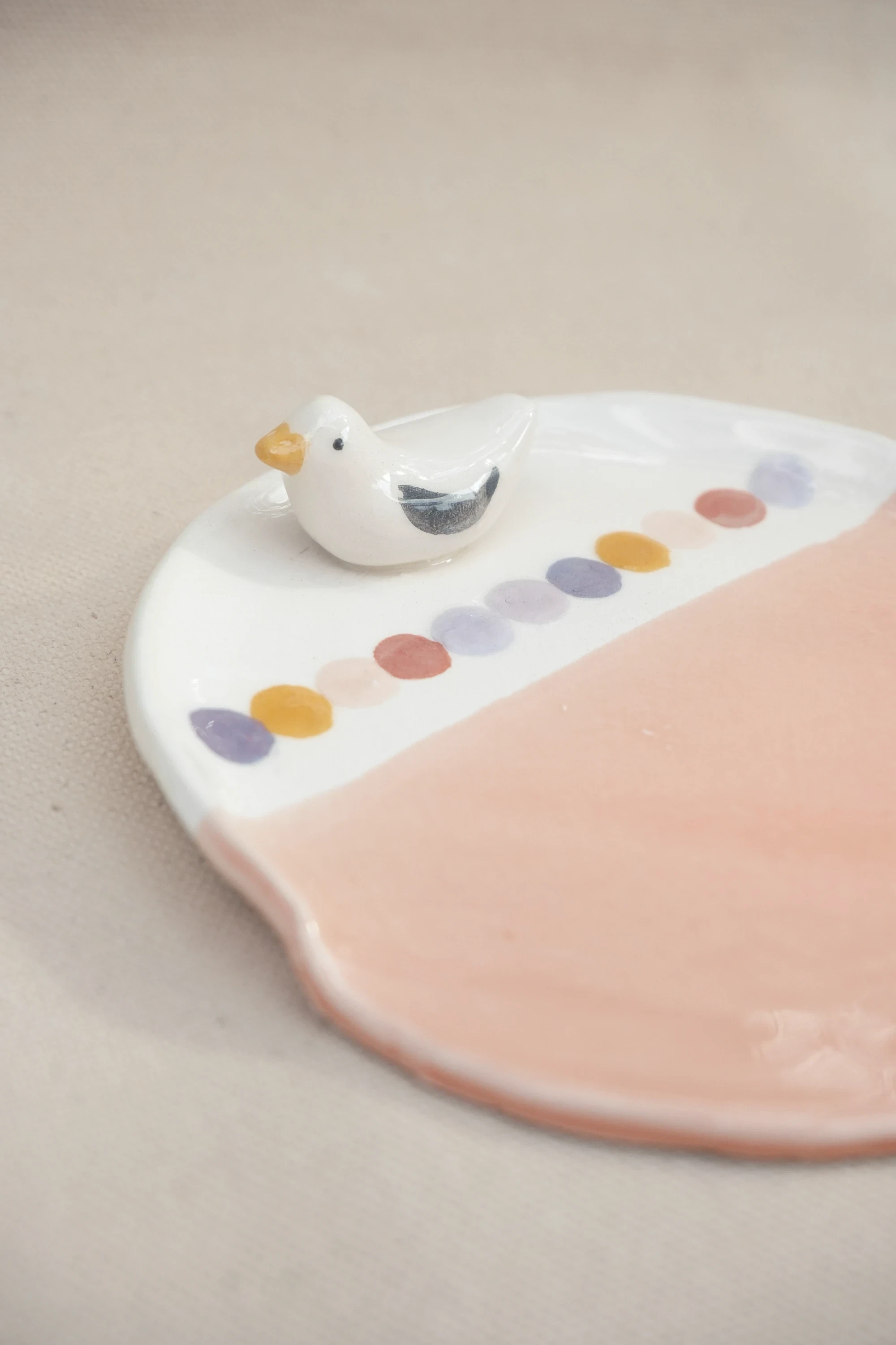 Repose cuillère rose