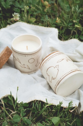 Bougie "Cire et miel" 220g