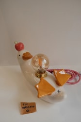 Lampe canard pomme