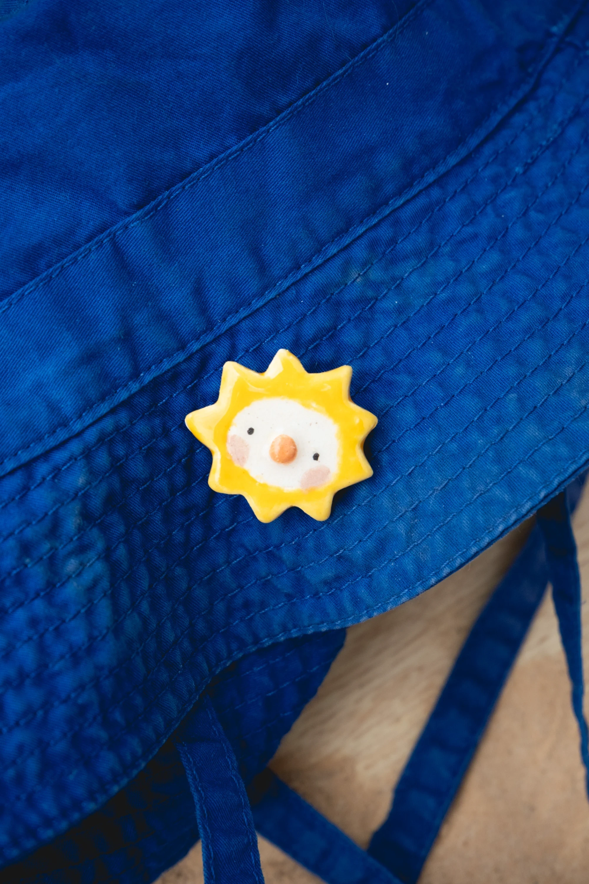 Duo pins mouette soleil