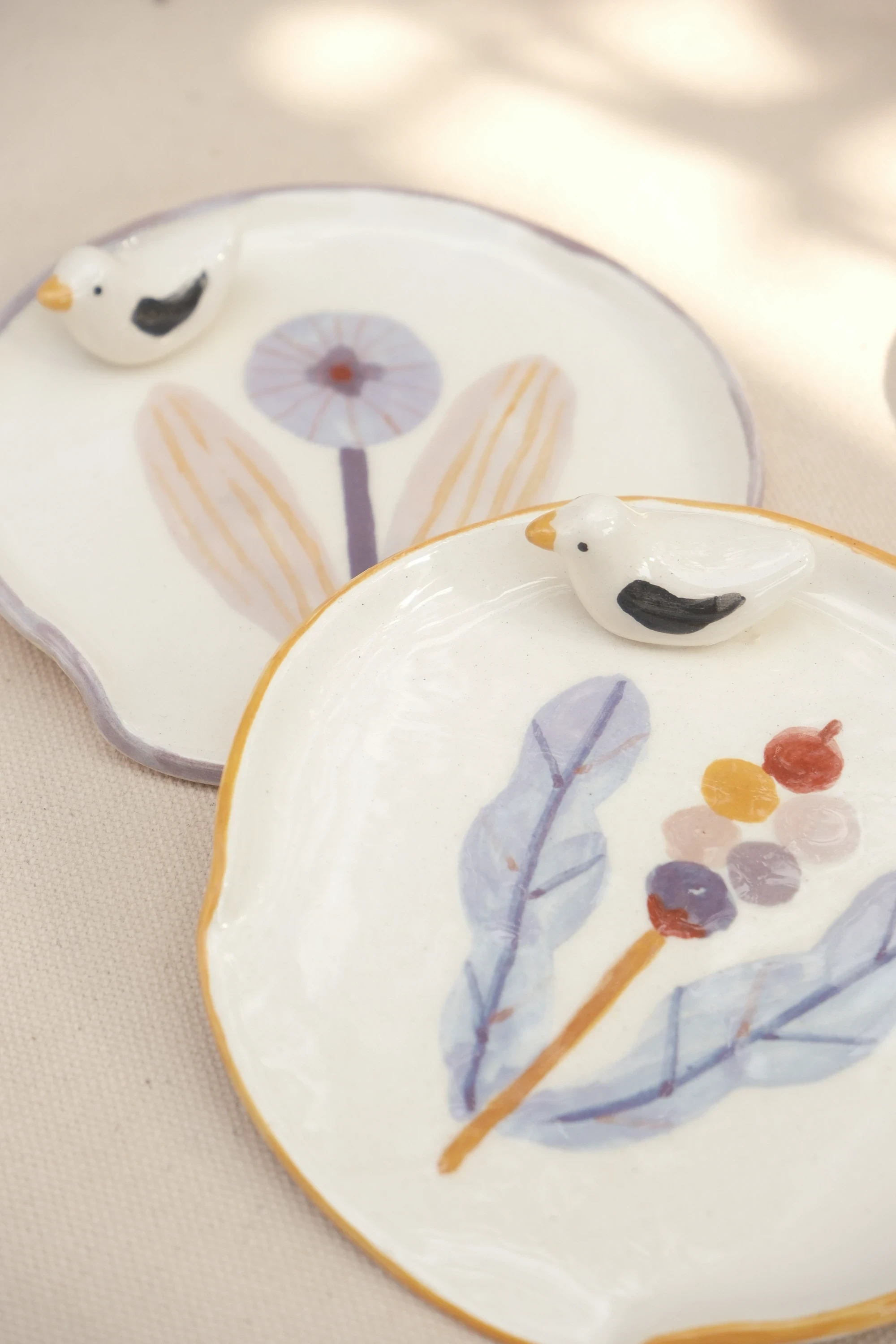 Repose cuillère fleur jaune