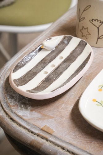 Porte savon canard Marron