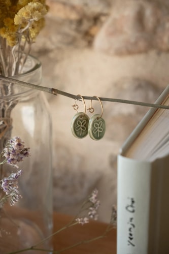 Boucles d'oreilles trèfles