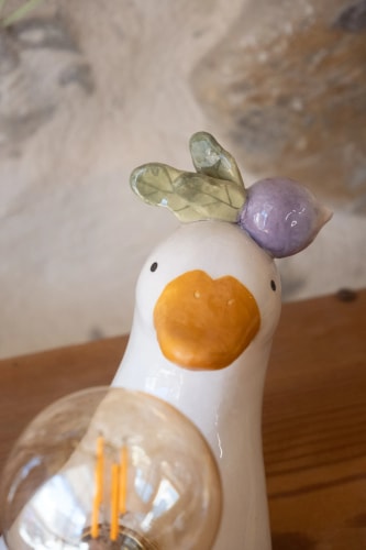 Lampe canard radis violet