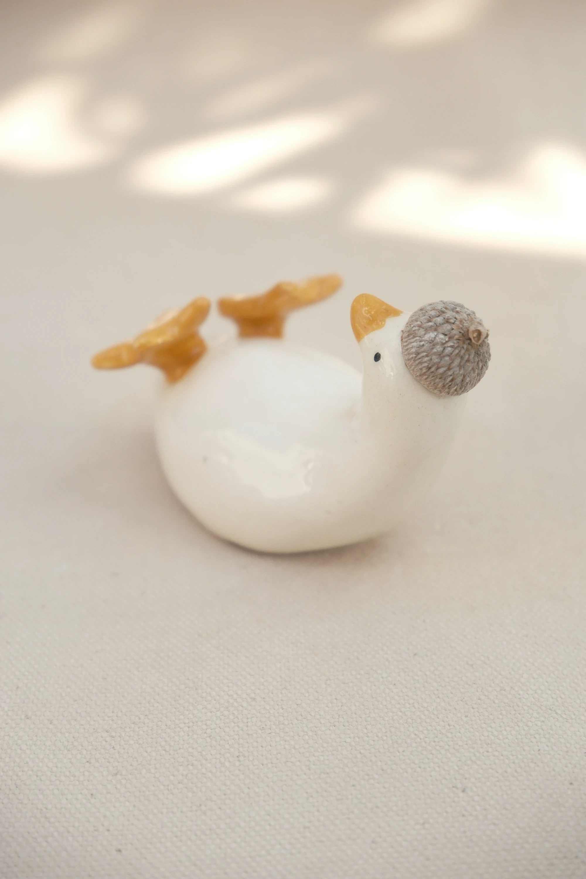 Canard sur le dos chapeau gland