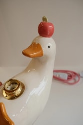 Lampe canard pomme
