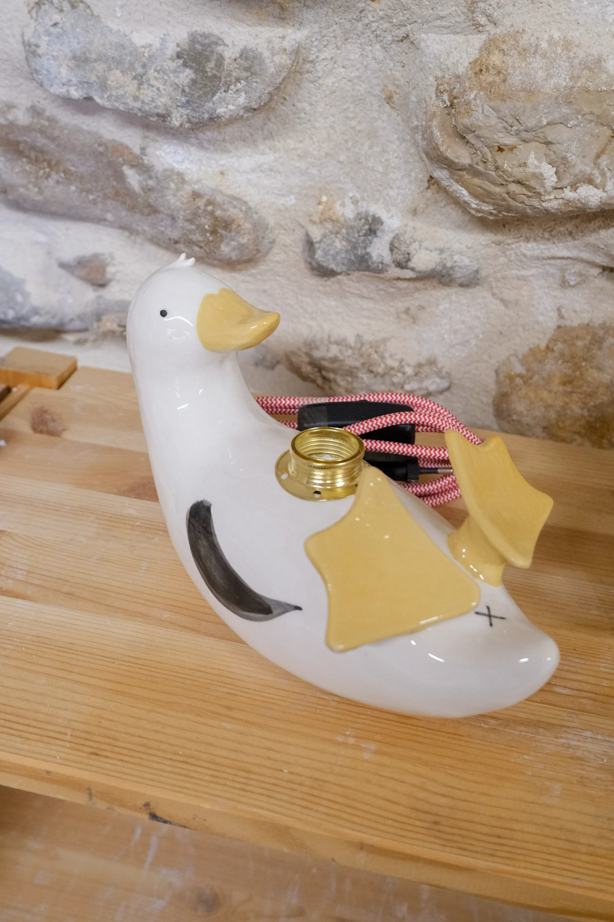 Lampe canard Houpette + ailes