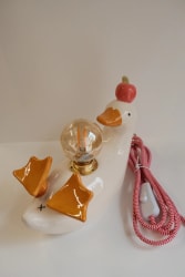 Lampe canard pomme