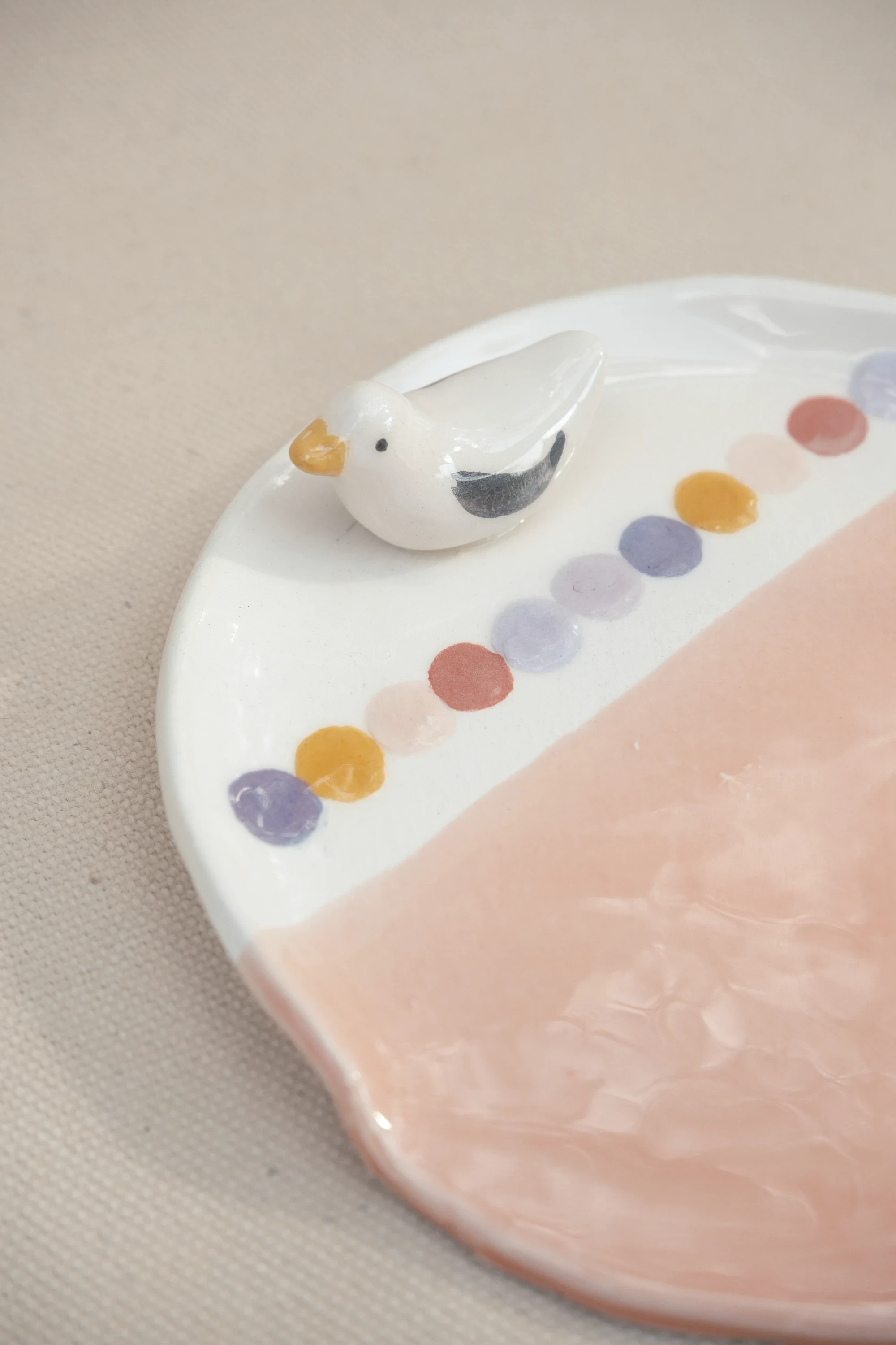 Repose cuillère rose