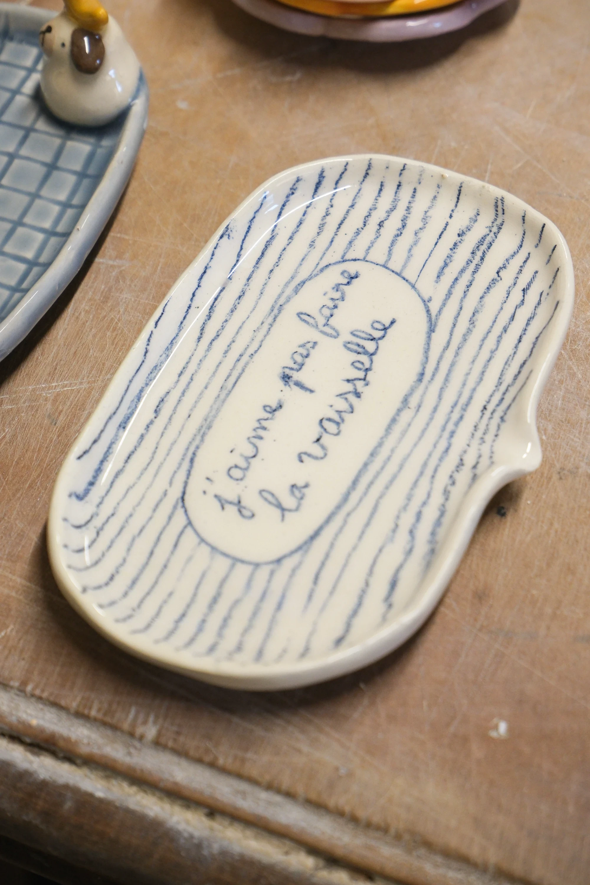 Porte savon j'aime pas faire la vaisselle