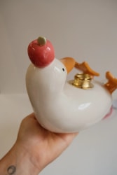 Lampe canard pomme