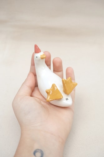 Canard sur le dos chapeau de fête