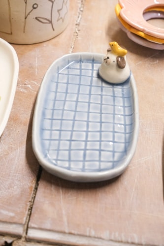 Porte savon pug piscine