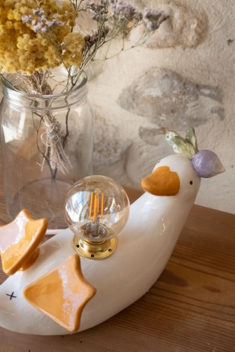 Lampe canard radis violet