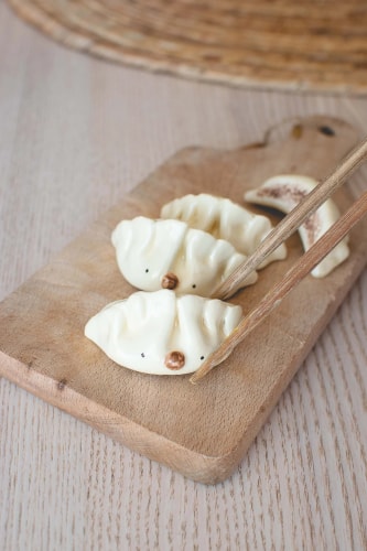 Gyoza grandeur nature