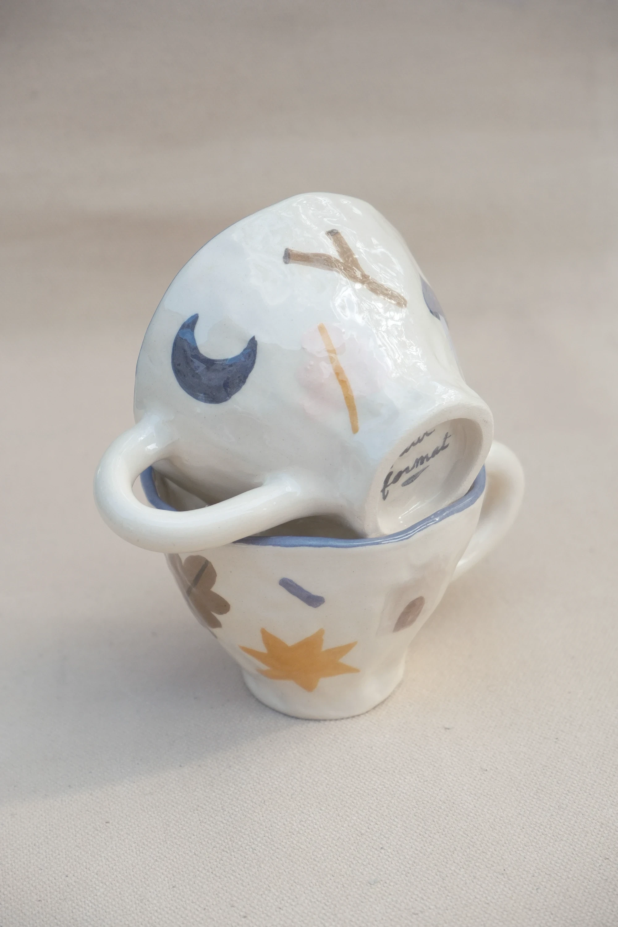 Tasse croquis d'automne