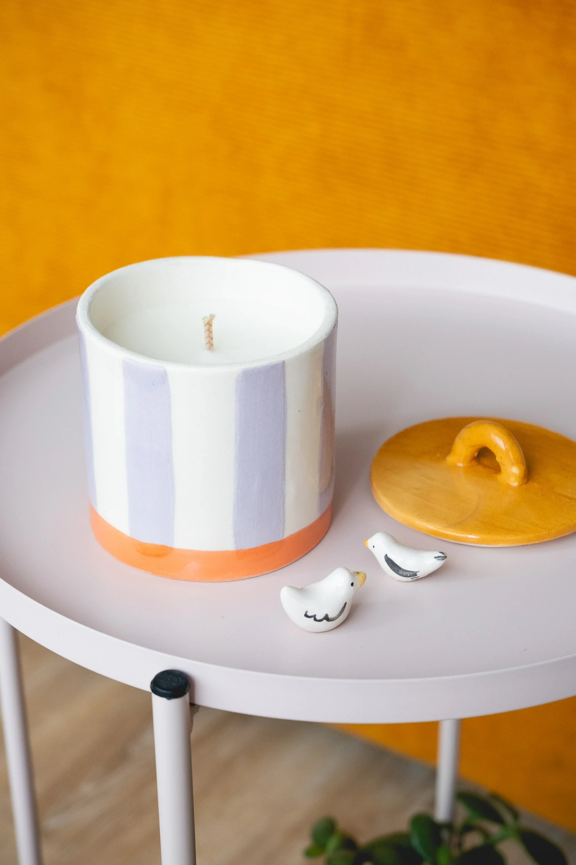 Bougie "Linge au soleil" 220g + Mystery bird 