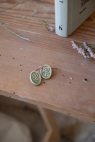 Boucles d'oreilles trèfles