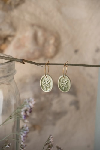Boucles d'oreilles trèfles