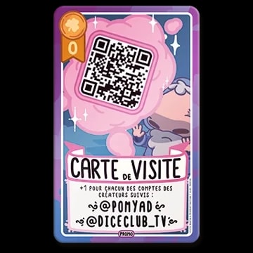 Carte illustrée avec un bonhomme de neige portant un chapeau de sorcier violet. Le texte indique « ESBROUFE », « Merci pour cette première année Donjon & Procrastination » et comporte des signatures.