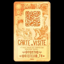 Carte de jeu de société intitulée L'Originale avec un encadré blanc, une icône "-2" et un texte précisant qu'elle compte pour 5 cartes dans la zone de score si elle est dédicacée.