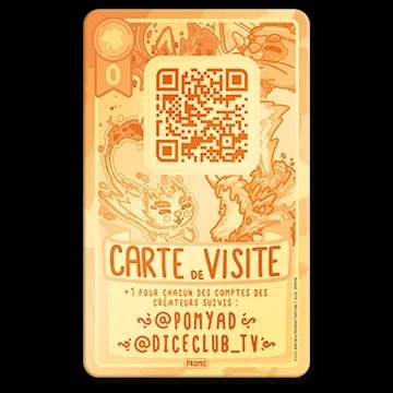 Carte de jeu de société intitulée L'Originale avec un encadré blanc, une icône "-2" et un texte précisant qu'elle compte pour 5 cartes dans la zone de score si elle est dédicacée.