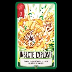 Carte de jeu Ham Ham : un hamster portant une serviette sur la tête, relaxé dans un baquet en bois. Le texte indique ses effets dans le jeu. Numéro 17/40.