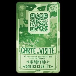 Carte de jeu rose intitulée Bébé Billy, illustrée par un bébé emmailloté dans des mains, avec le texte : Ajoutez +1 à votre famille, piochez autant d'amour que vous voulez. Étiquette orange "Unique".