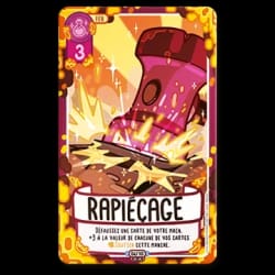 Carte de jeu Sirène illustrée par un personnage hybride mi-humain mi-monstre marin. Le texte indique une capacité spéciale liée aux cartes Pirate et renforts. Valeur 2, icône fiole rose en haut à gauche.