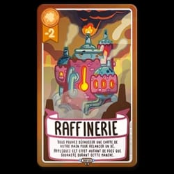Carte de jeu Rune des marées représentant une créature d'eau en méditation, avec des phases de lune et un effet de jeu textuel en français. Fond bleu et style illustratif.