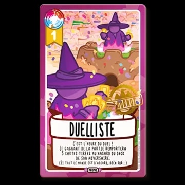 Carte à jouer Donjon & Procrastination "Blason Officiel" avec un sceau rouge, un gant tenant une carte, le chiffre 3, et un remerciement pour avoir rejoint l'aventure. Signée en haut à droite.