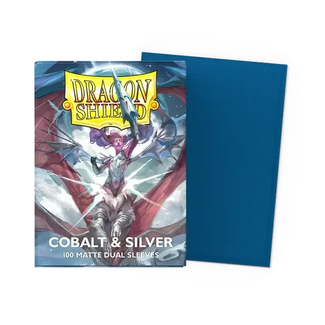 Dragon Shield - Matte Dual - Cobalt & Silver