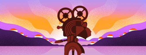 Affiche pour l'événement HÉRITAGES à Nantes, illustrée avec des portraits colorés de personnes diverses, entourés de fleurs, annonçant des discussions, DJ sets, open mic et ateliers pour enfants.